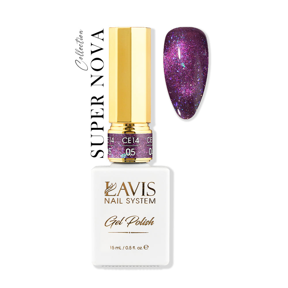 LAVIS Cat Eyes CE14 - Gel Polish 0.5 oz - Super Nova Collection