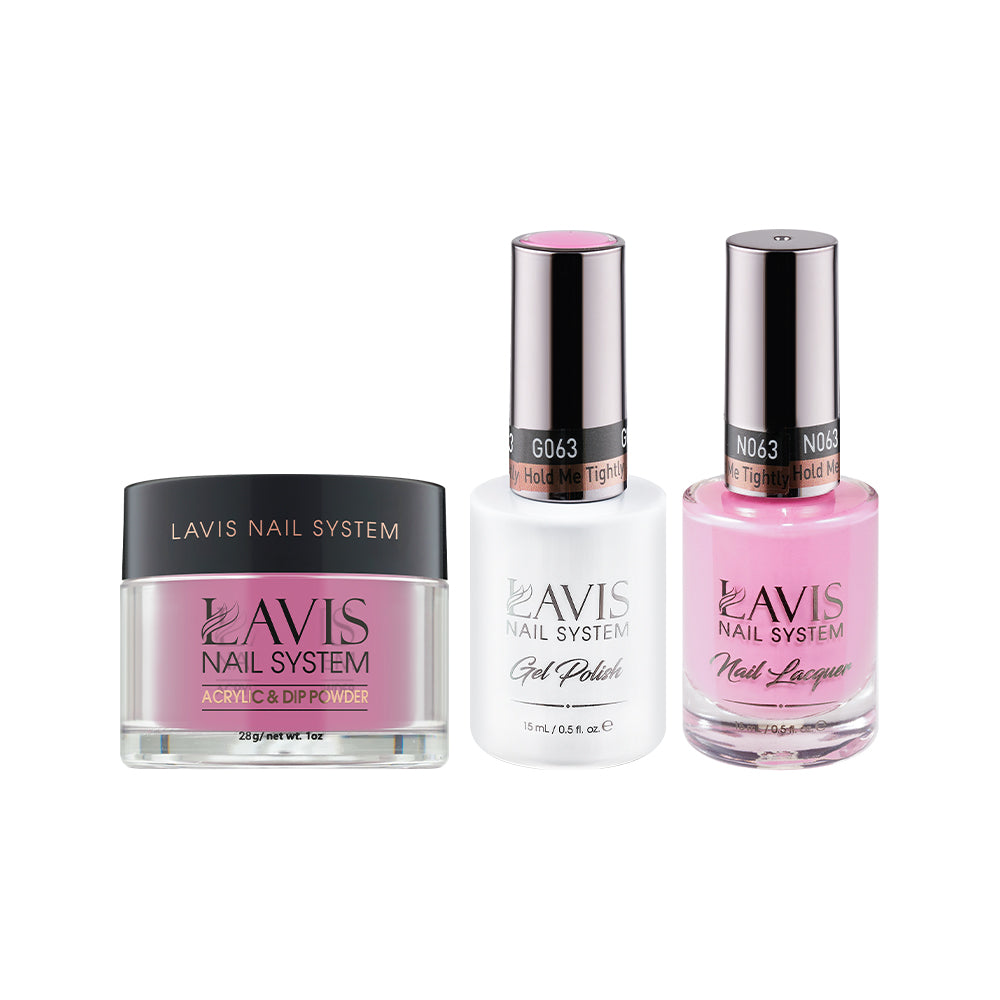 LAVIS 3 in 1 - 063 Hold Me Tightly - Acrylic & Dip Powder, Gel & Lacquer