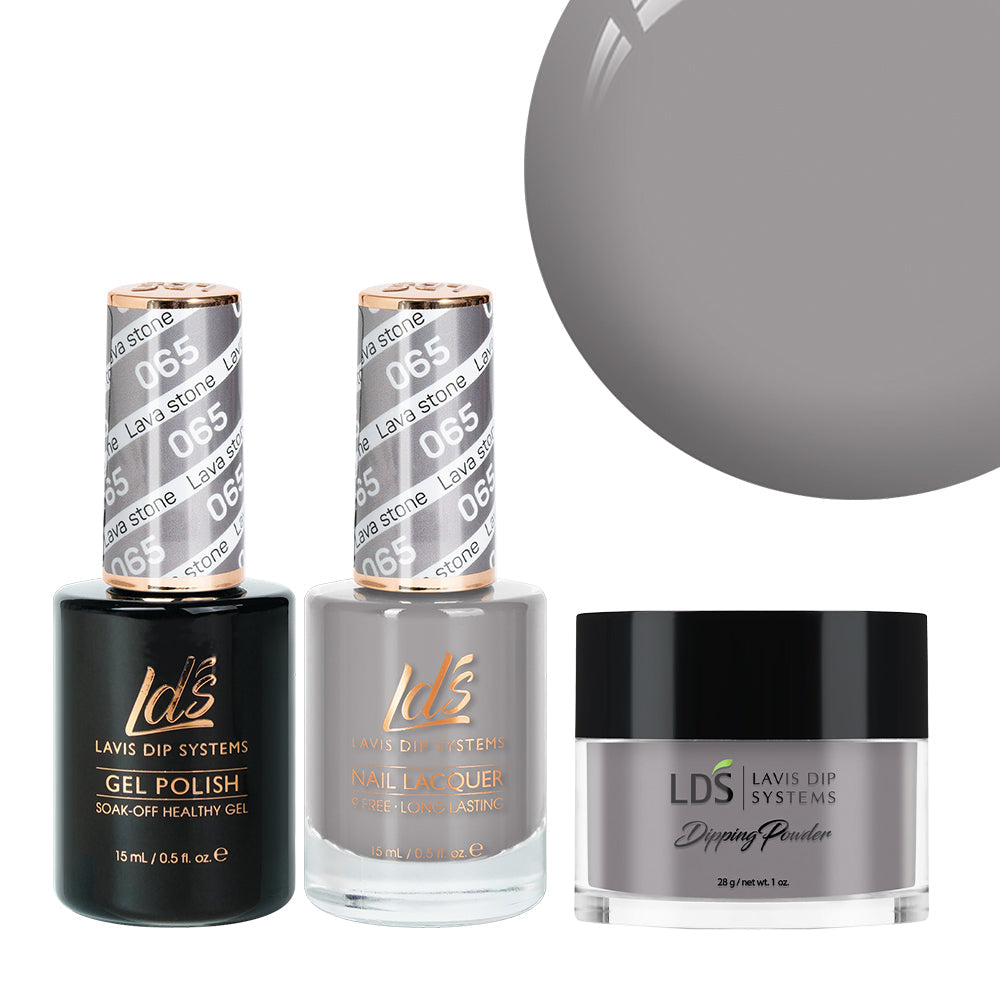 LDS 3 in 1 - 065 Lava Stone - Dip, Gel & Lacquer Matching