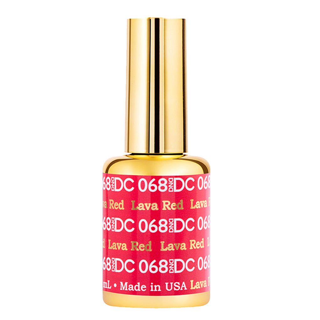 DND DC Gel Polish - 068 Red Colors - Lava Red