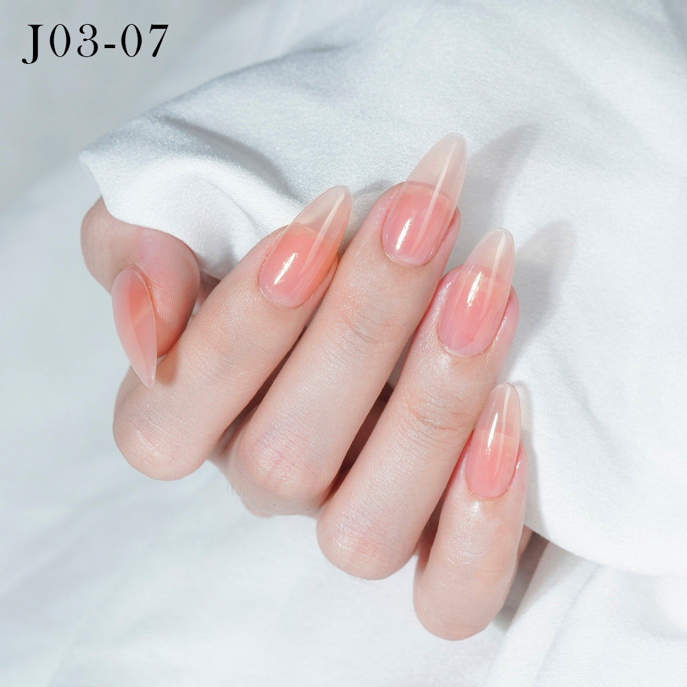 Jelly Gel Polish Colors - Lavis J03-07 - Bare With Me Collection