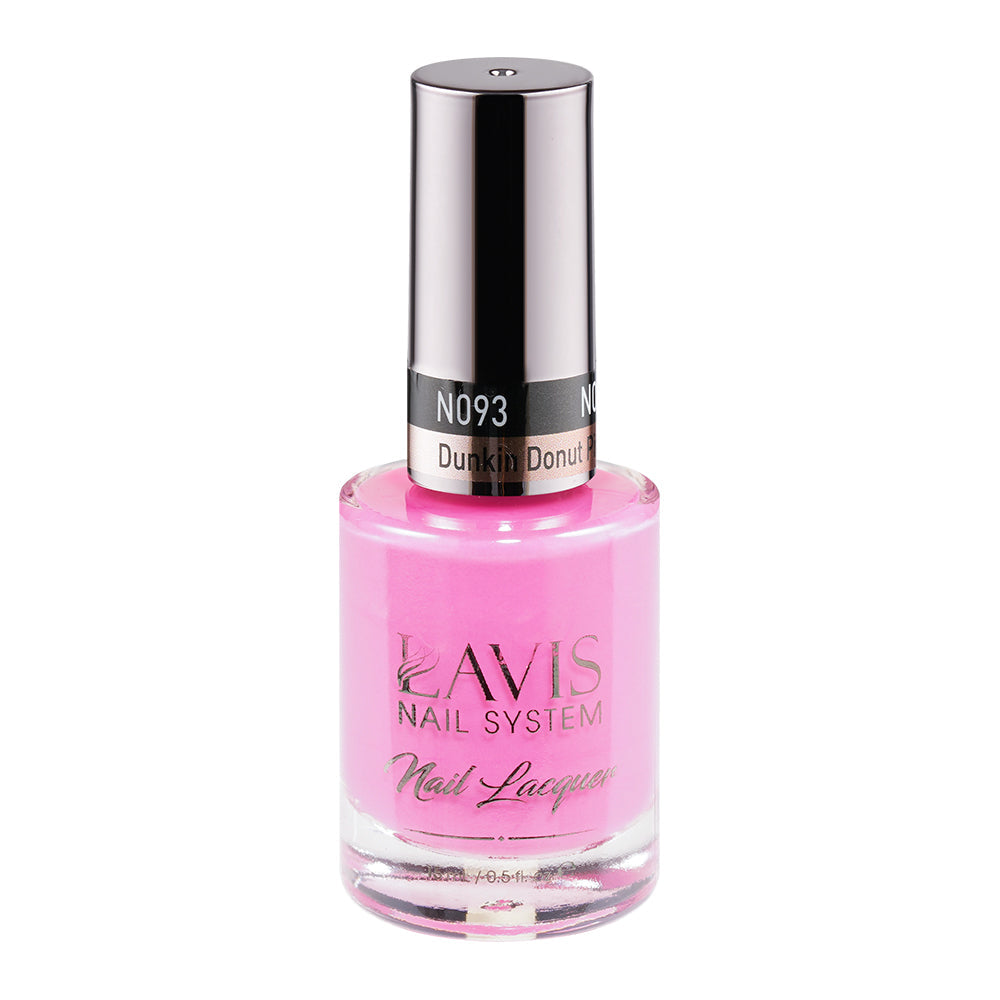 LAVIS Nail Lacquer - 093 Dunkin Donut Pink - 0.5oz
