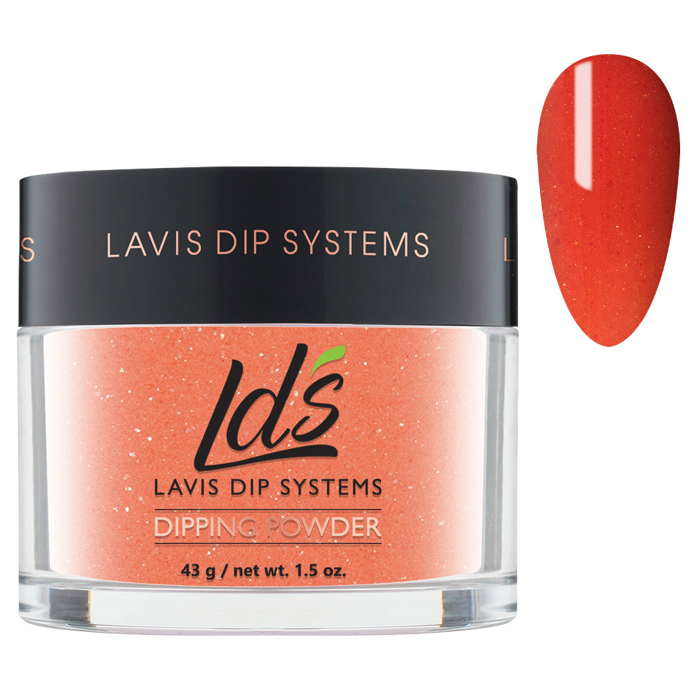 LDS Glitter, Orange Dipping Powder Nail Colors - 098 Deliciously Orange