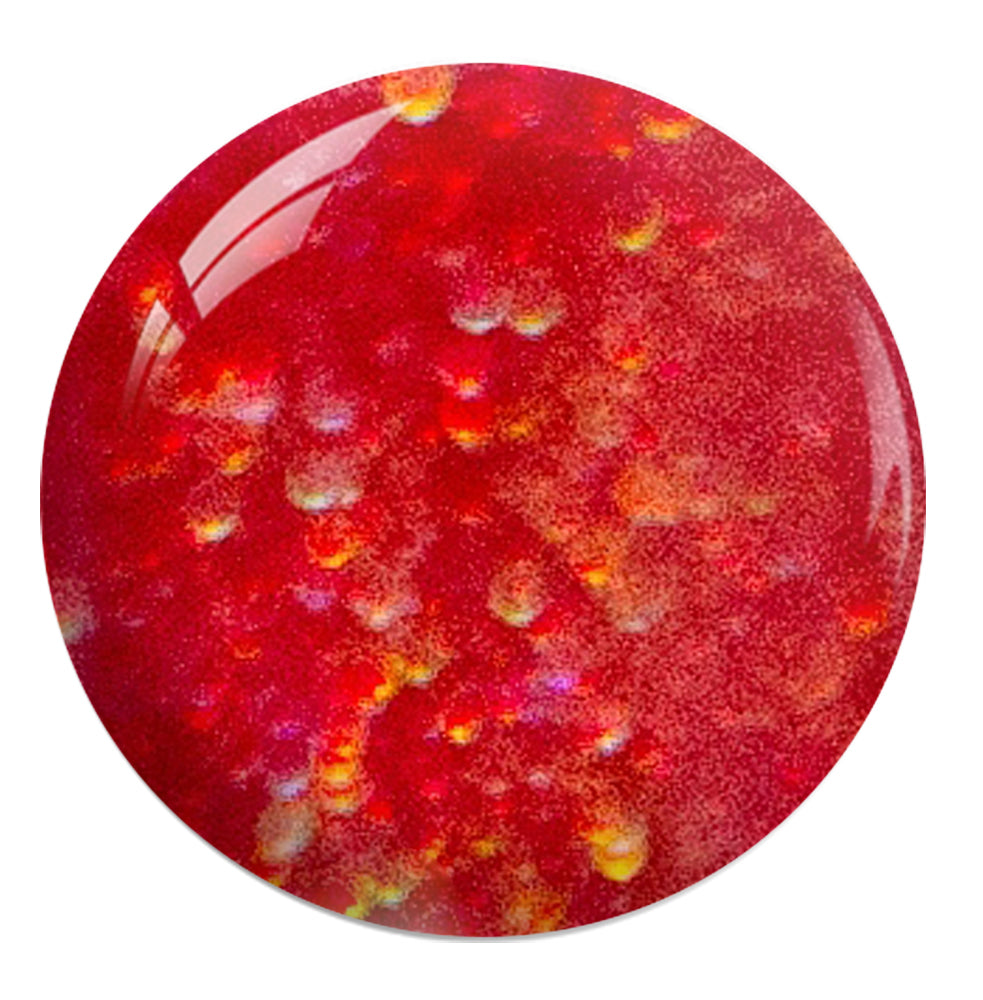 Gelixir Acrylic & Powder Dip Nails 103 Christmas Red - Glitter, Orange Colors