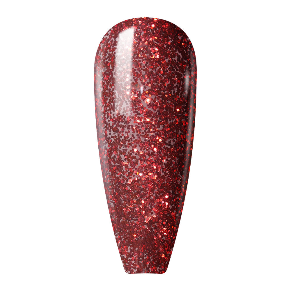 Lavis Gel Nail Polish Duo - 106 Red Glitter Colors - Berry More