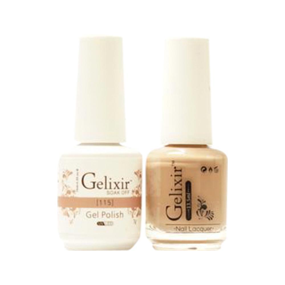 Gelixir Gel Nail Polish Duo - 115 Brown Colors