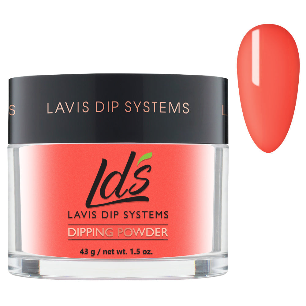 LDS Orange Dipping Powder Nail Colors - 119 Red-Y For Adventure