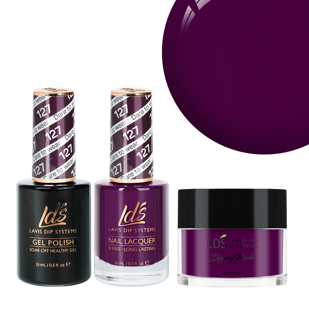 LDS 3 in 1 - 127 Dare To Wear - Dip, Gel & Lacquer Matching
