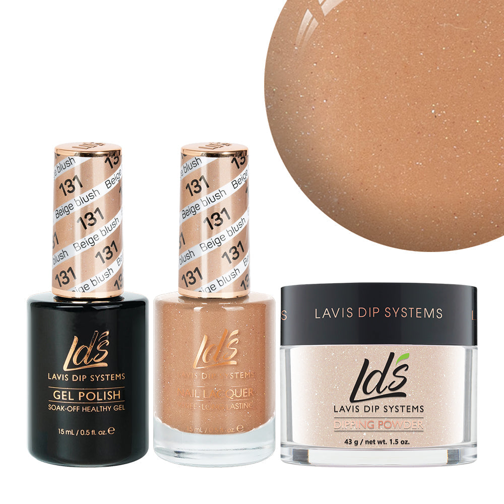 LDS 3 in 1 - 131 Beige Blush - Dip, Gel & Lacquer Matching