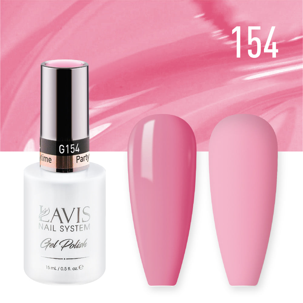 Lavis Gel Nail Polish Duo - 154 Rose Colors - Partytime