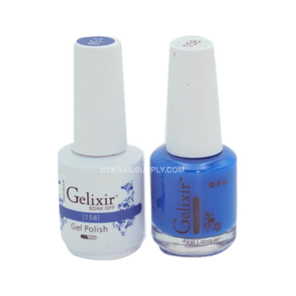 Gelixir Gel Nail Polish Duo - 158 Blue Colors