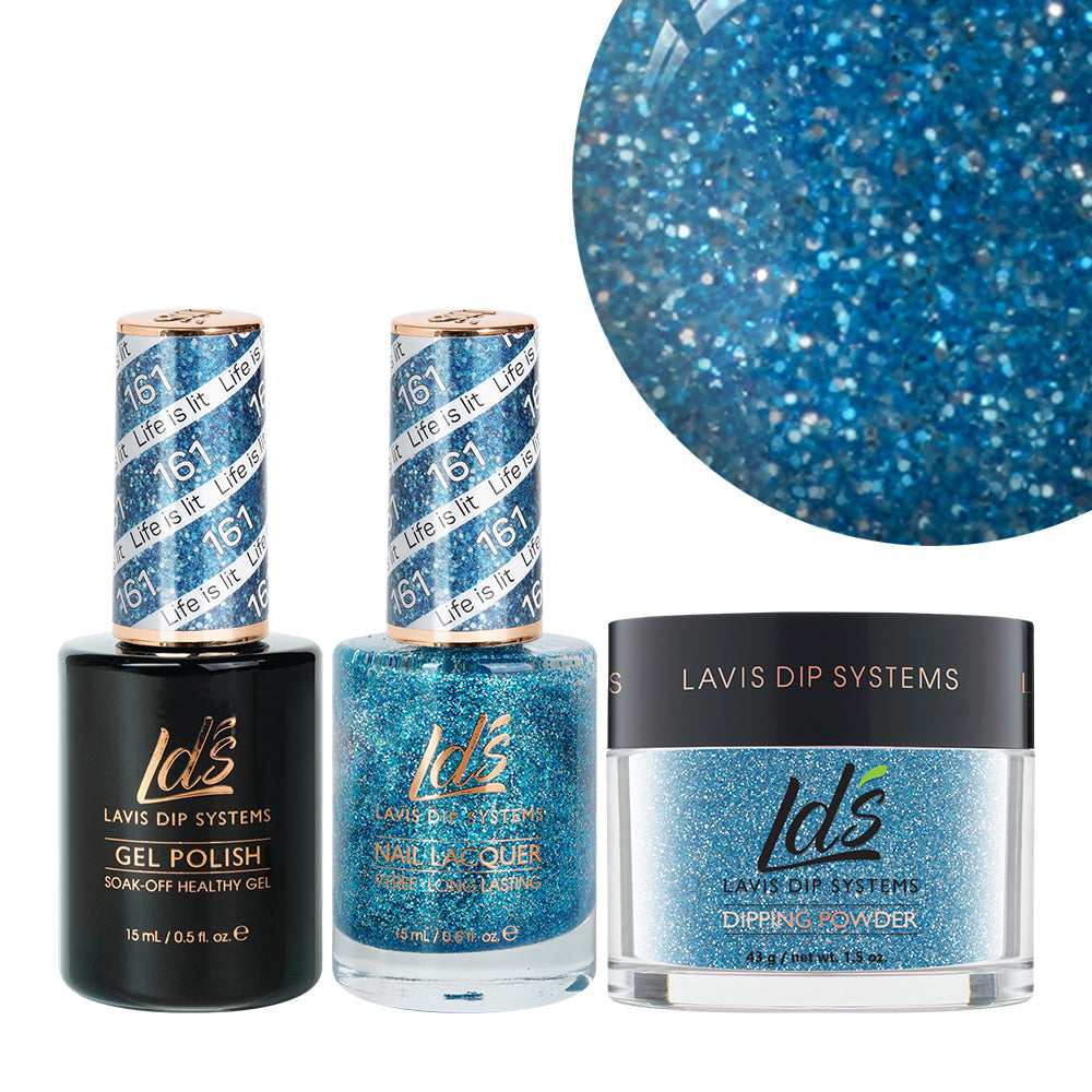 LDS 3 in 1 - 161 Life Is Lit - Dip, Gel & Lacquer Matching