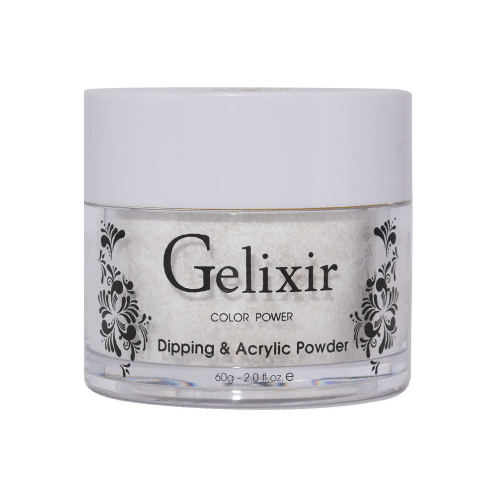 Gelixir Acrylic & Powder Dip Nails 164 - Silver, Glitter Colors