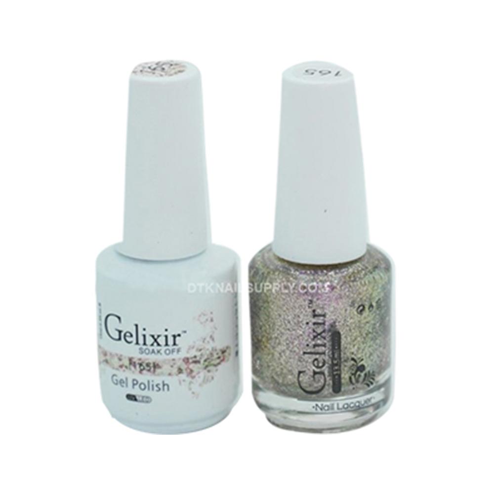 Gelixir Gel Nail Polish Duo - 165 Multi, Glitter Colors