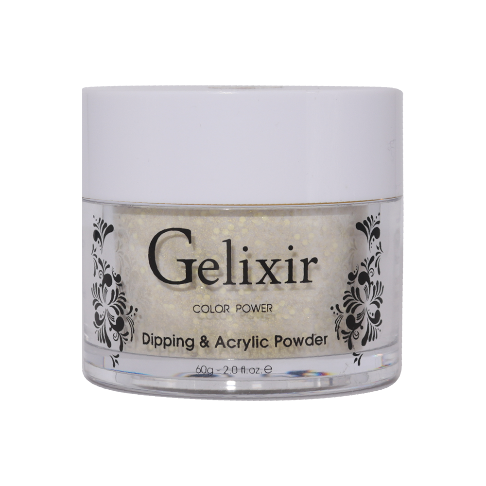 Gelixir Acrylic & Powder Dip Nails 168 - Gold, Glitter Colors