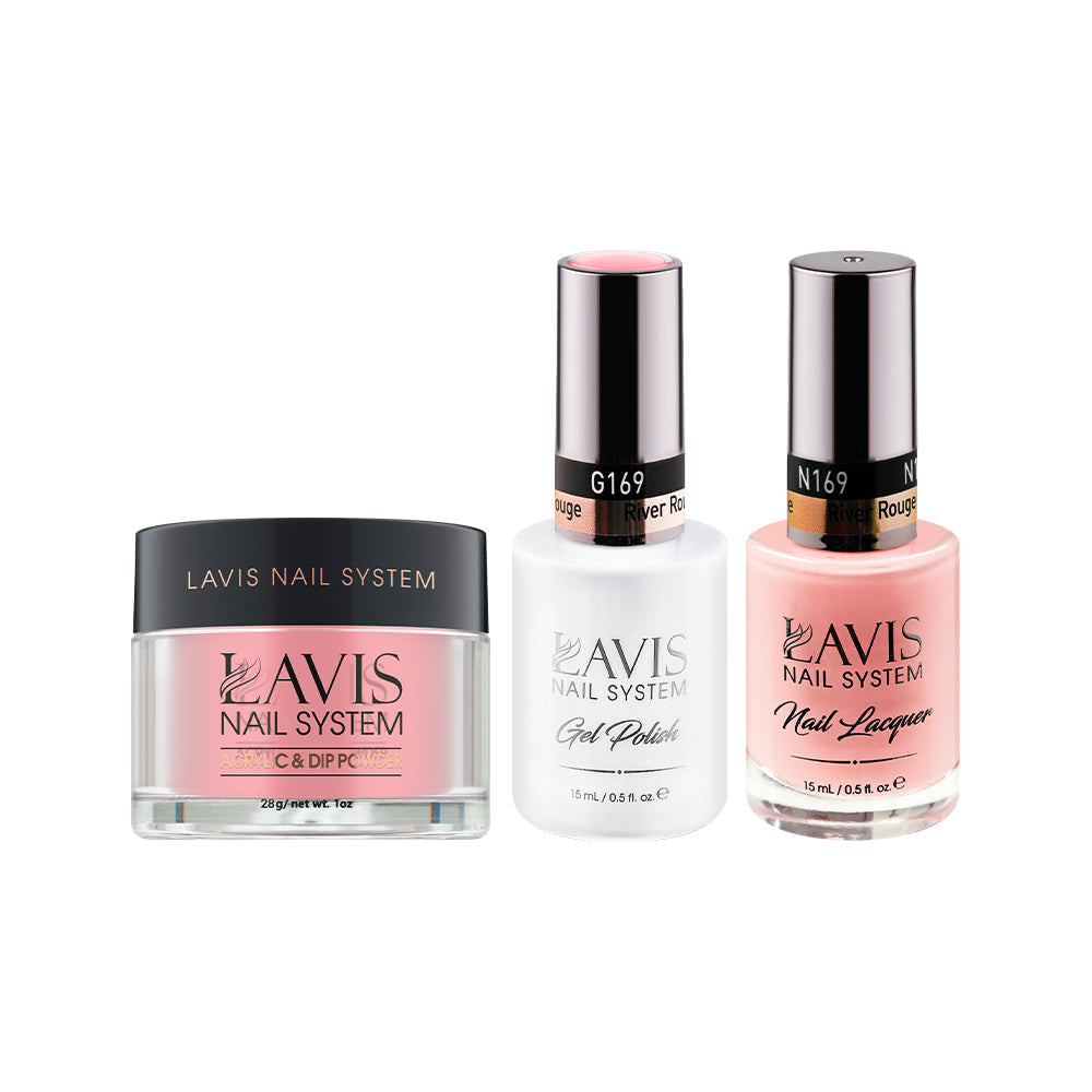 LAVIS 3 in 1 - 169 River Rouge - Acrylic & Dip Powder, Gel & Lacquer