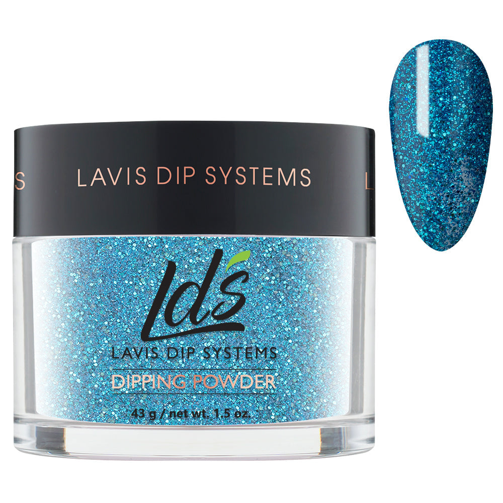 LDS Blue, Glitter Dipping Powder Nail Colors - 170 Young Attitude