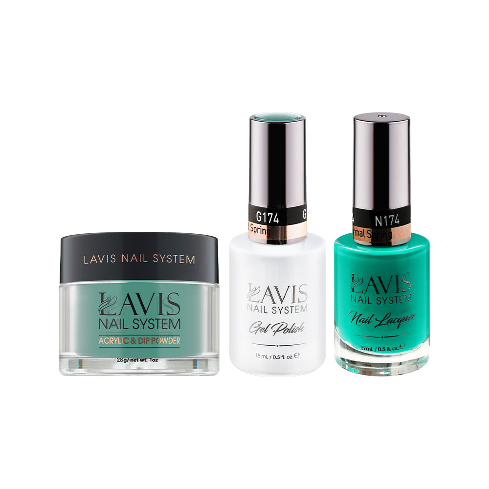 LAVIS 3 in 1 - 174 Thermal Spring - Acrylic & Dip Powder, Gel & Lacquer
