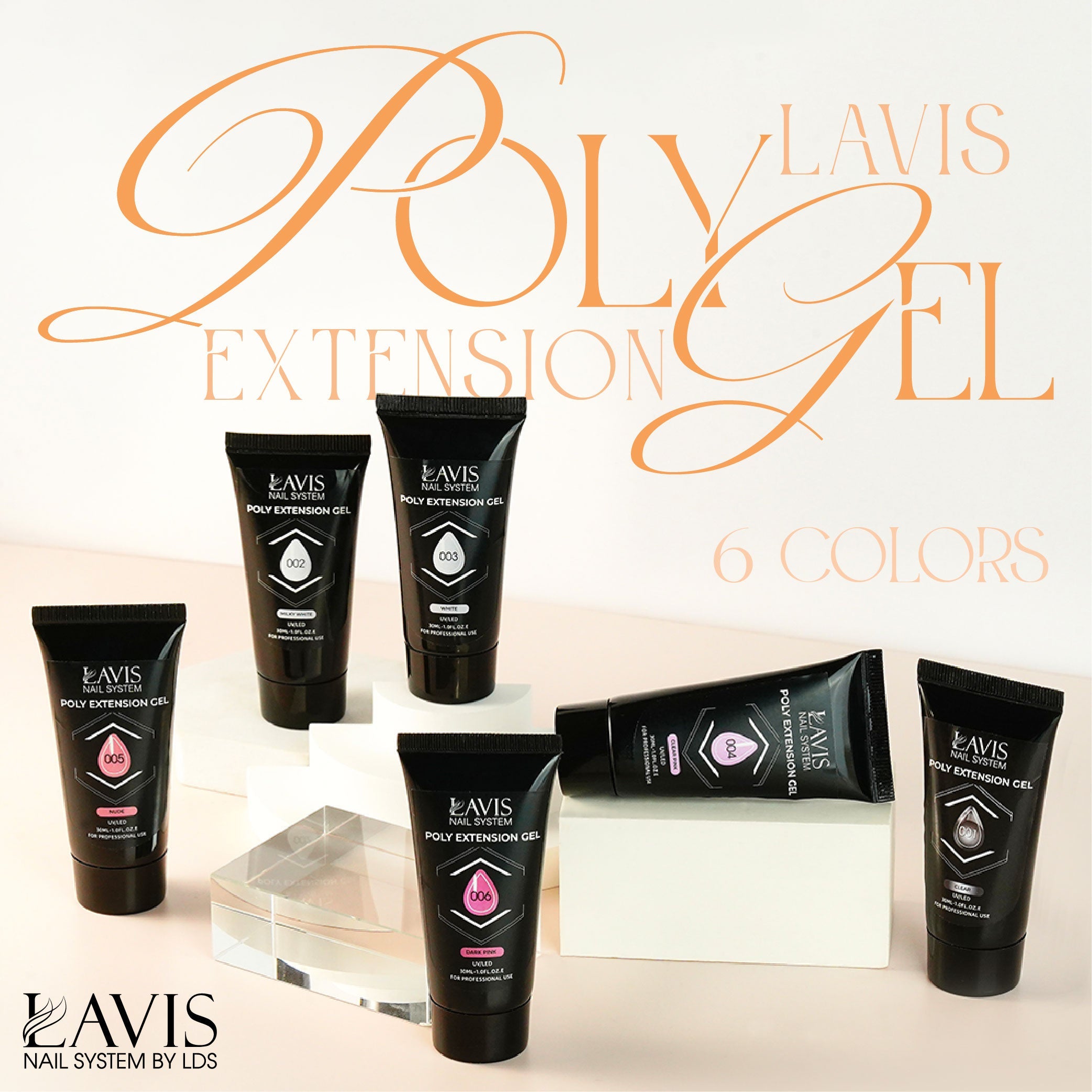 LAVIS Poly Extension Gel - 001 - Clear
