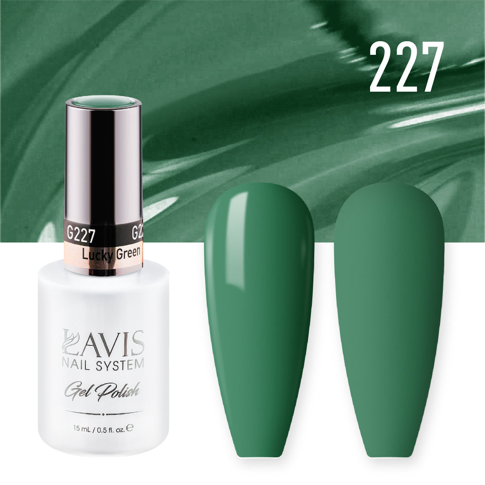 LAVIS Nail Lacquer - 227 Lucky Green - 0.5oz