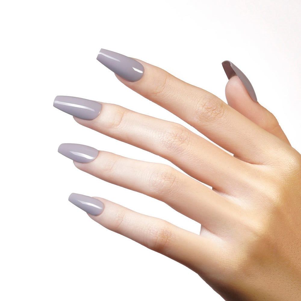 Lavis Gel Nail Polish Duo - 246 Gray Colors - Euphoric Lilac