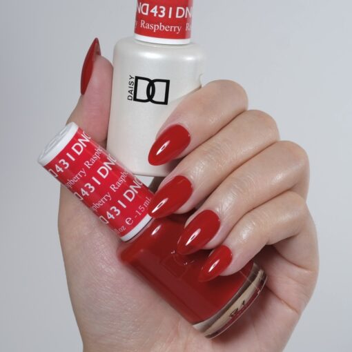 DND Gel Nail Polish Duo - 431 Red Colors - Raspberry