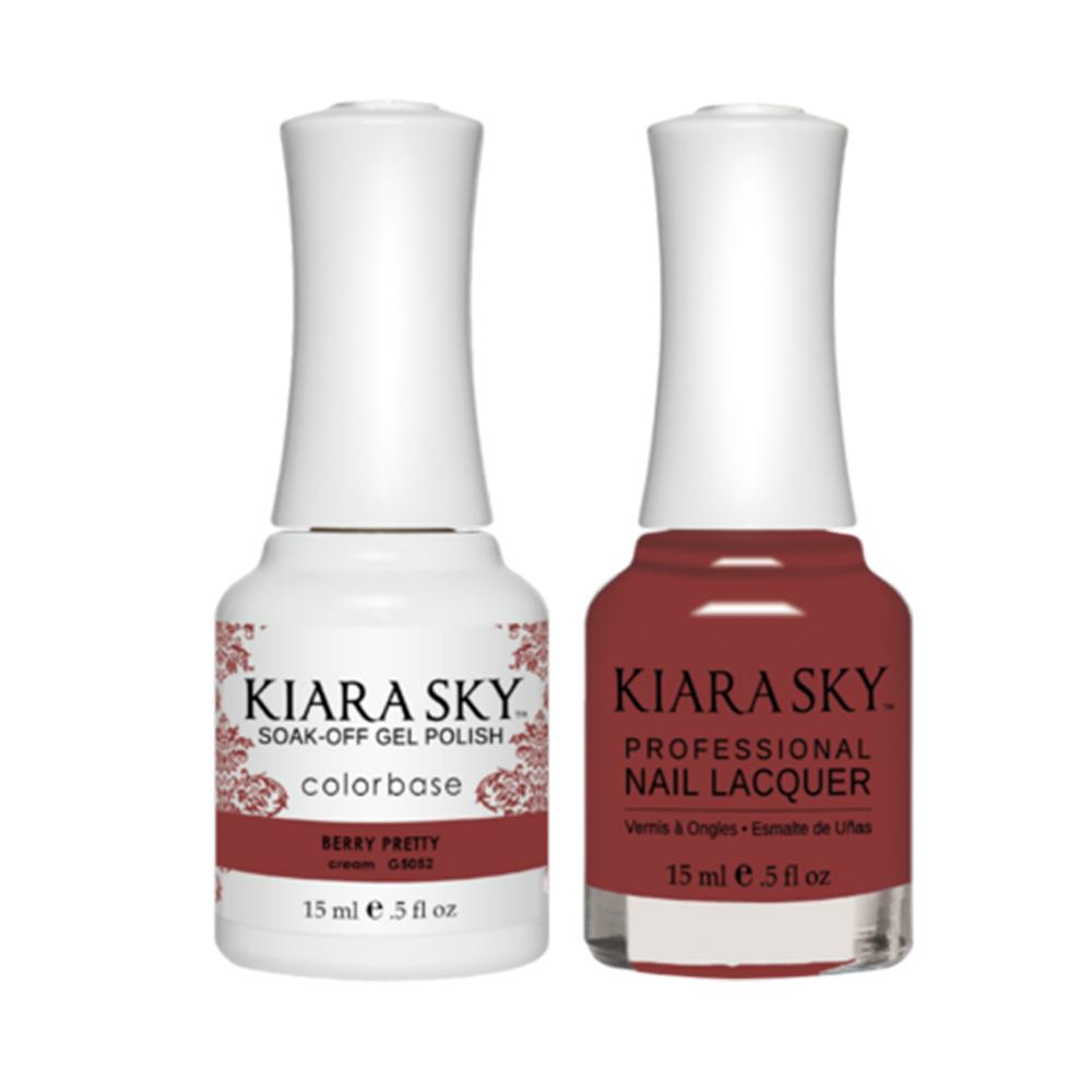 Kiara Sky Gel Nail Polish Duo - All-In-One - 5052 BERRY PRETTY