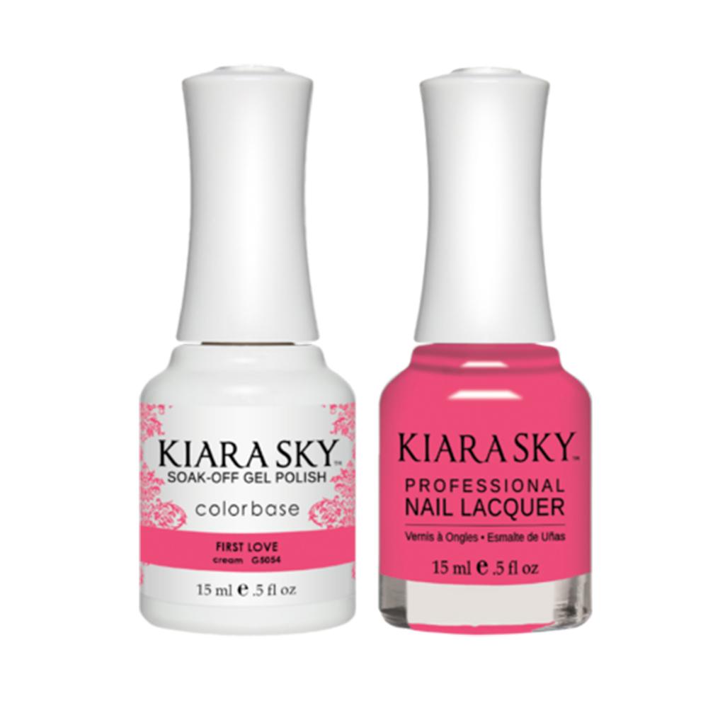 Kiara Sky Gel Nail Polish Duo - All-In-One - 5054 FIRST LOVE