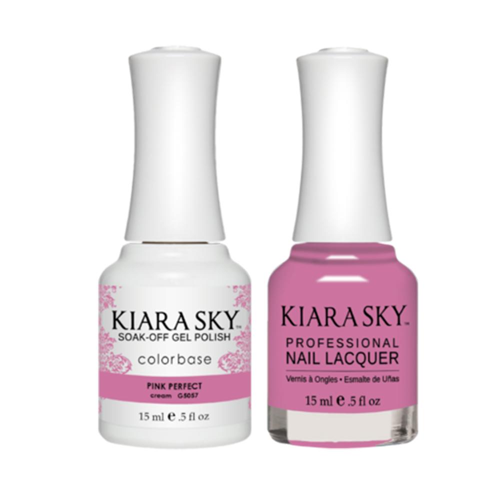 Kiara Sky Gel Nail Polish Duo - All-In-One - 5057 PINK PERFECT