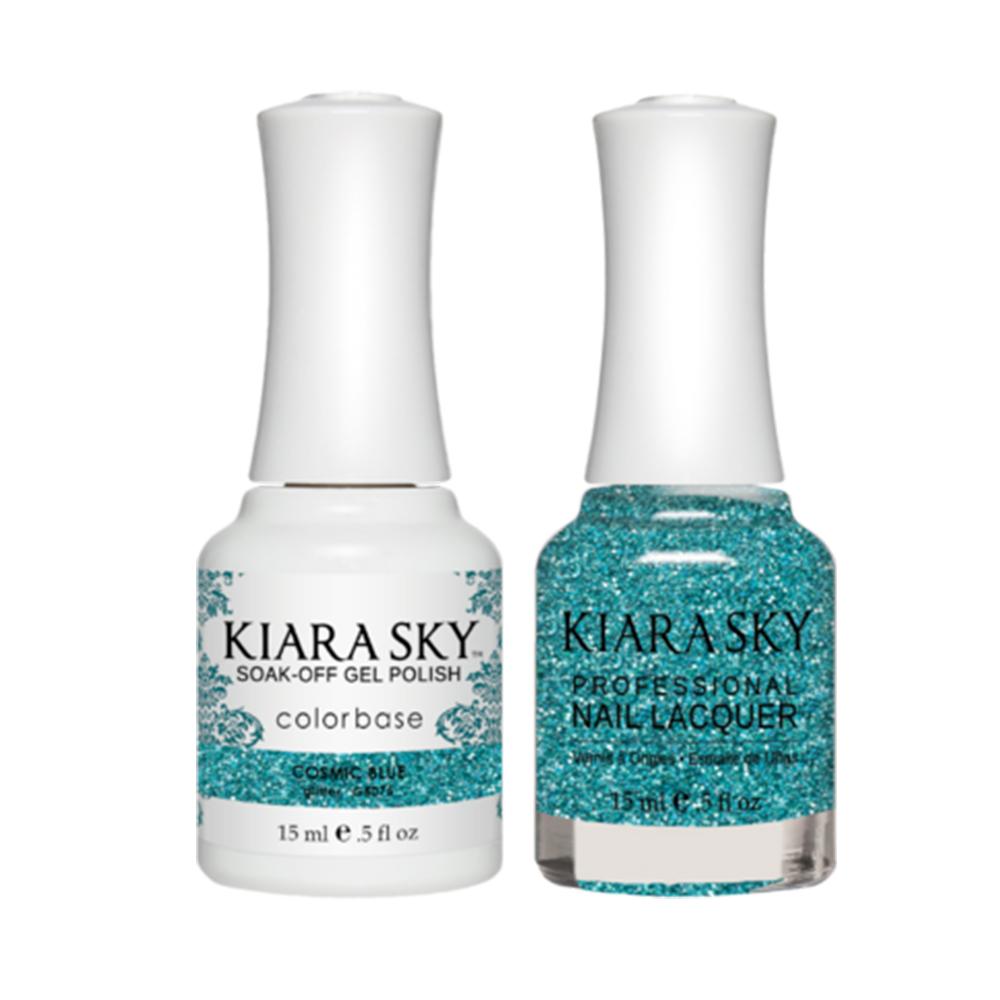 Kiara Sky Gel Nail Polish Duo - All-In-One - 5075 COSMIC BLUE