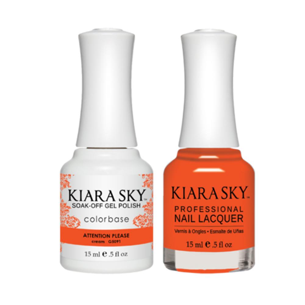 Kiara Sky Gel Nail Polish Duo - All-In-One - 5091 ATTENTION PLEASE