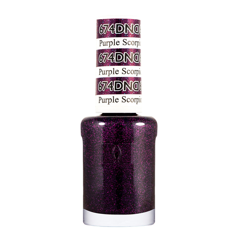 DND Nail Lacquer - 674 Purple Colors - Purple Scorpio