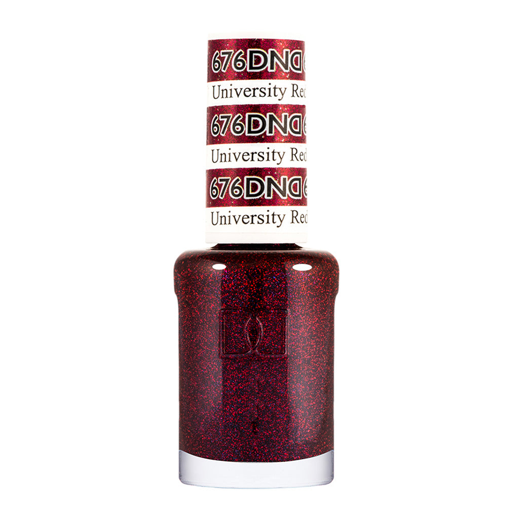 DND Nail Lacquer - 676 Red Colors - University Red