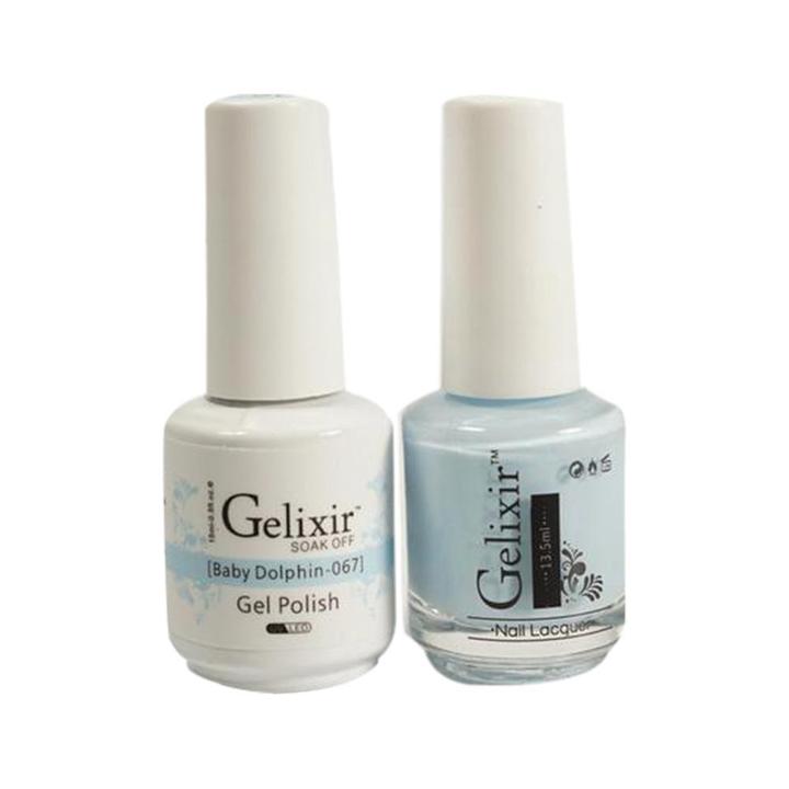  GELIXIR Holiday Gift Bundle: 4 Gel & Lacquer, 1 Base Gel, 1 Top Gel - 001, 010, 067, 036 by Gelixir sold by DTK Nail Supply