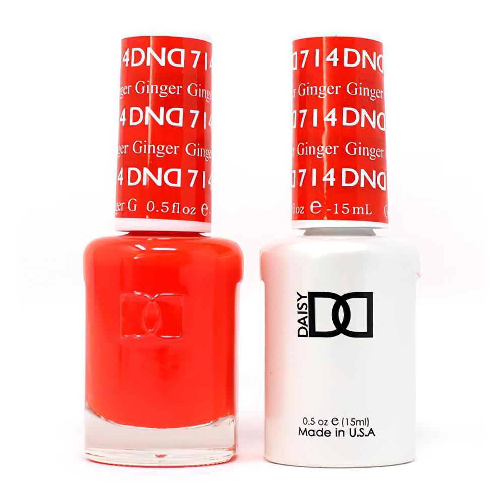DND Gel Nail Polish Duo - 714 Orange Colors - Ginger