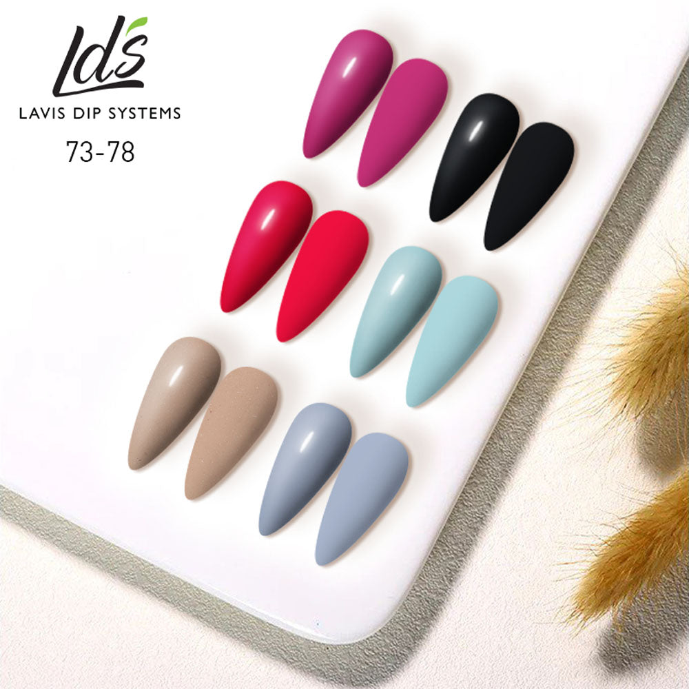 LDS Nail Lacquer Set (6 colors): 073 to 078
