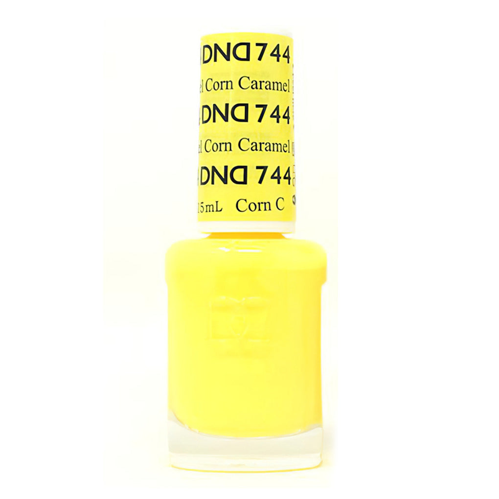 DND Nail Lacquer - 744 Yellow Colors - Caramel Corn