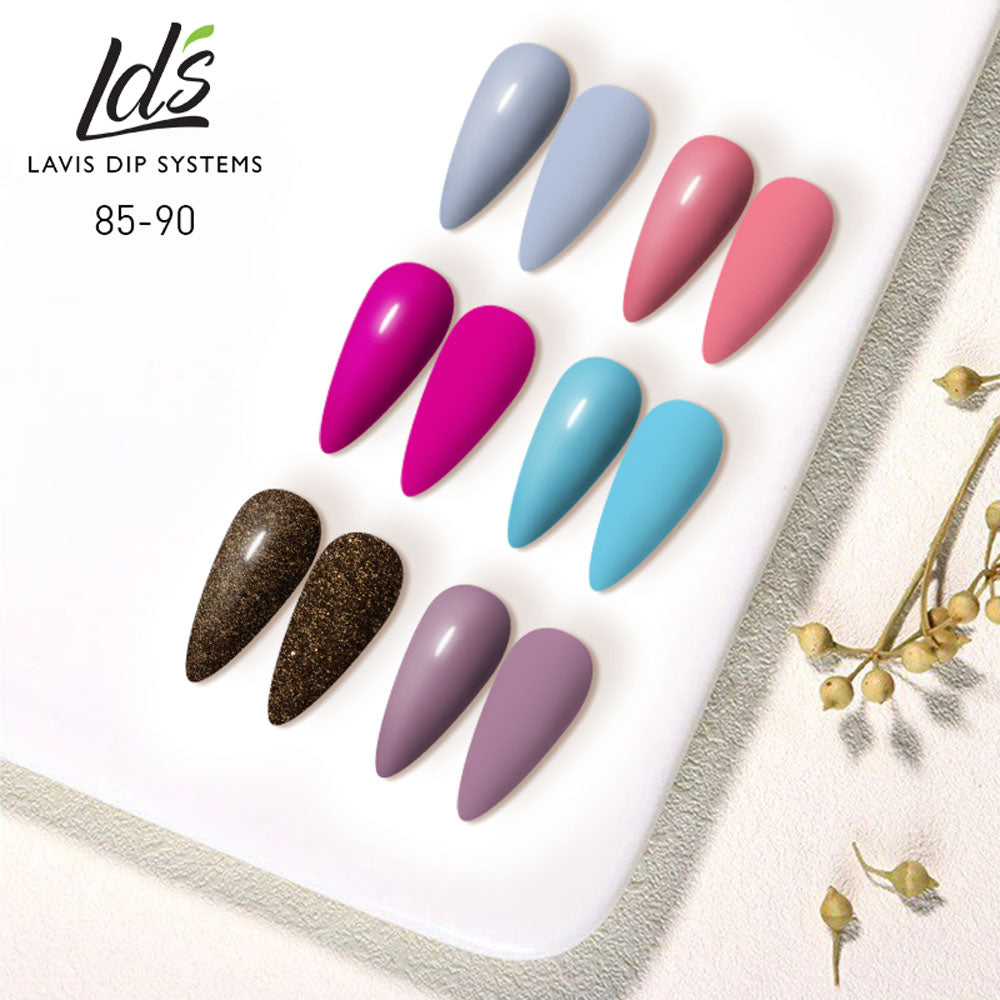 LDS Healthy Gel & Matching Lacquer Starter Kit: 085, 086, 087, 088, 089, 090, Base,Top & Strengthener