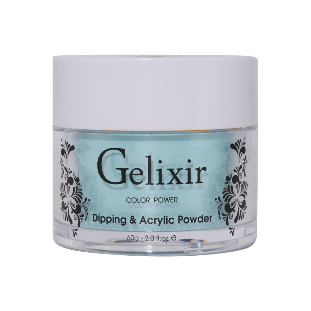 Gelixir Acrylic & Powder Dip Nails 098 Blue Sea - Glitter, Blue Colors