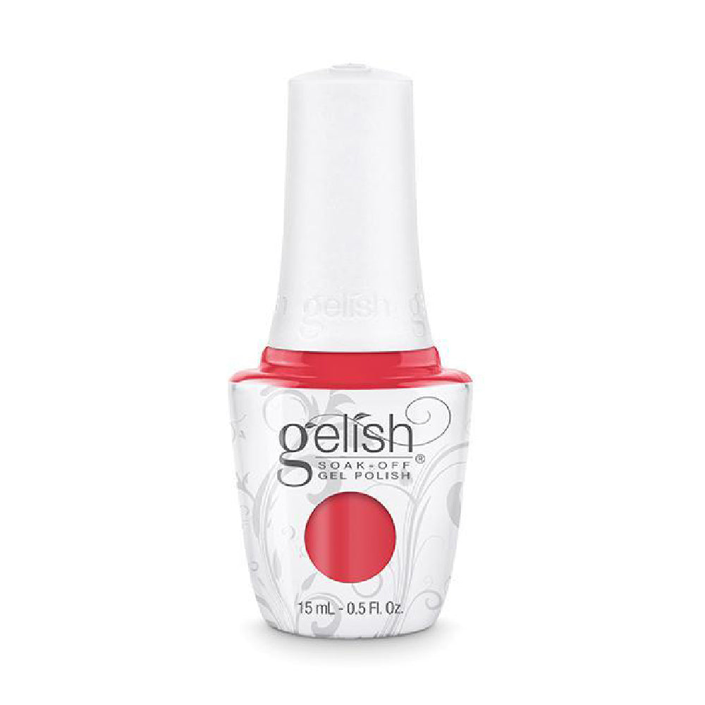 Gelish Nail Colours - 886 A Petal For Your Thoughts - Red Gelish Nails - 1110886