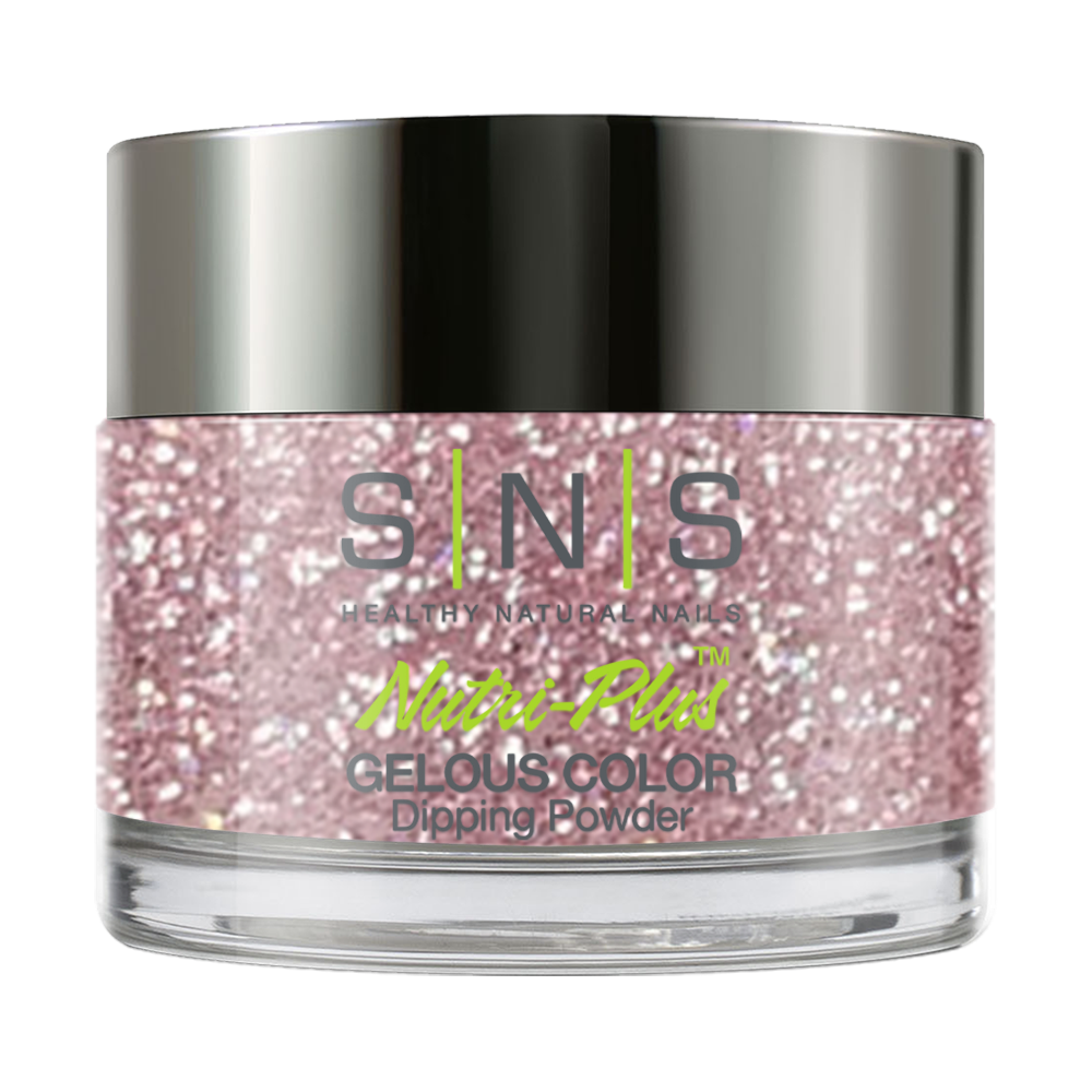 SNS Dipping Powder Nail - BP08 - Pink, Glitter Colors