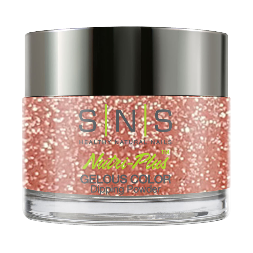 SNS Dipping Powder Nail - BP14 - Glitter, Gold Colors