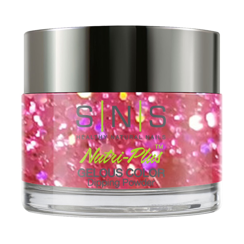 SNS Dipping Powder Nail - BP22 - Pink, Giltter Colors