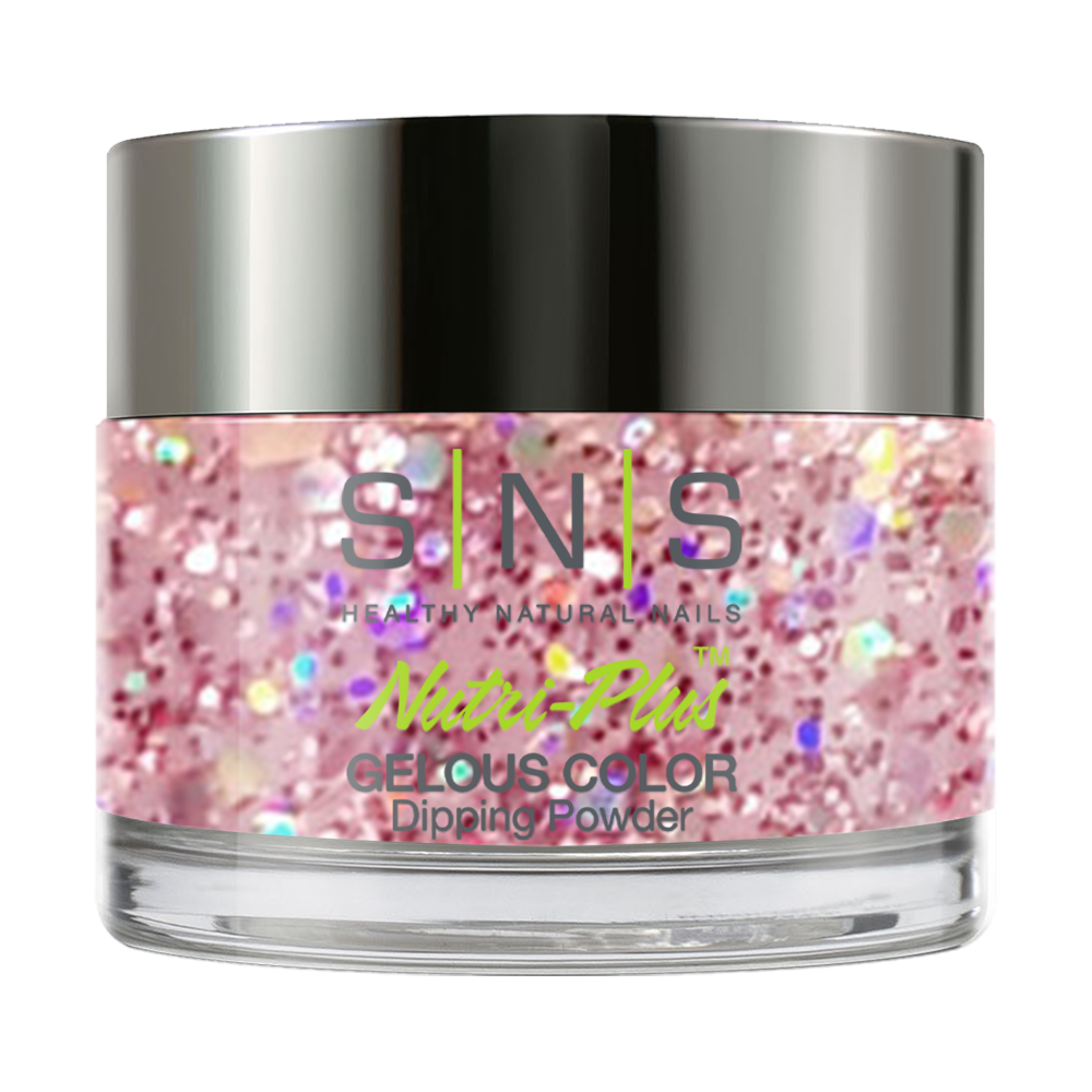 SNS Dipping Powder Nail - BP24 - Glitter, Pink Colors