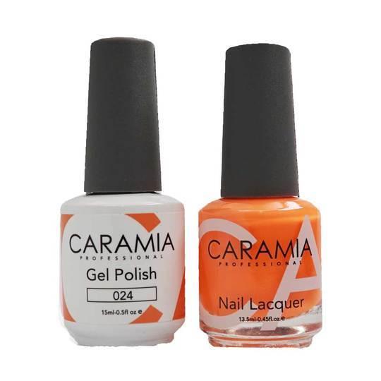 Caramia Gel Nail Polish Duo - 024 Orange Colors