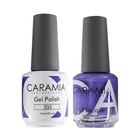 Caramia Gel Nail Polish Duo - 033 Purple Colors