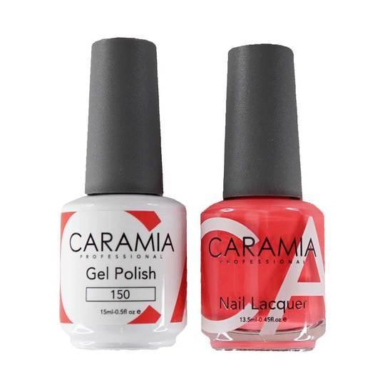 Caramia Gel Nail Polish Duo - 150 Orange, Neon Colors