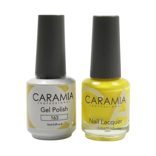 Caramia Gel Nail Polish Duo - 163 Yellow, Neon Colors