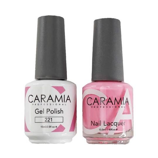 Caramia Gel Nail Polish Duo - 221 Beige, Pink Colors