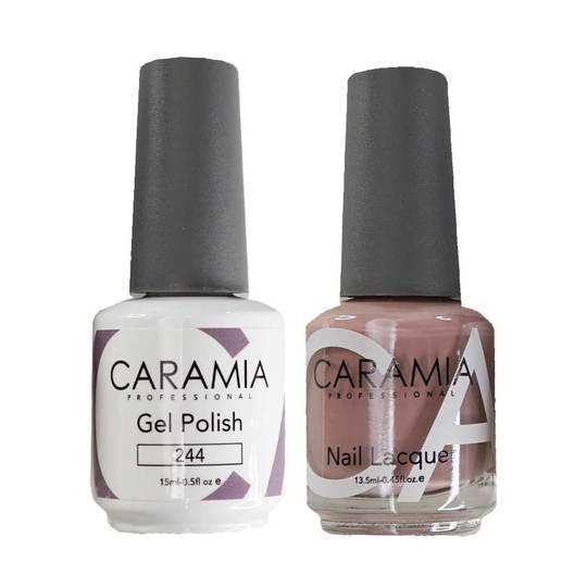 Caramia Gel Nail Polish Duo - 244 Gray Colors